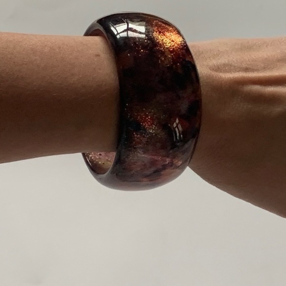 Cynthia Rowley Glitter Tortoise/Plastic Bangle
